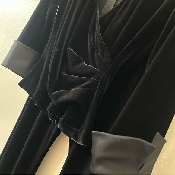 JS Collections Black Velvet Pants & Longsleeve Top Set Women’s 4 great preworn c - Picture 7 of 15